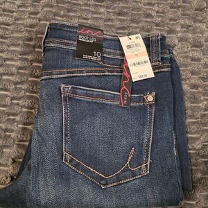 INC International Concepts Dark Blue Bootcut Jeans